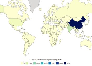 Which country eats the most vegetables