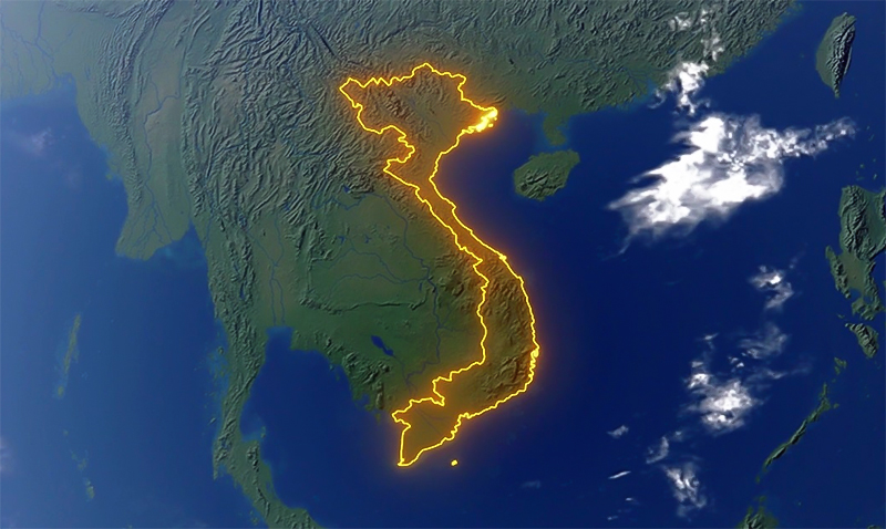 Why is Vietnam shaped like an s